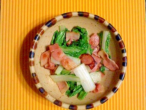 山東菜のベーコン炒め レシピ 作り方 By テツオ63 楽天レシピ 山東菜のベーコン炒め レシピ 作り方 By テツオ63 楽天レシピ